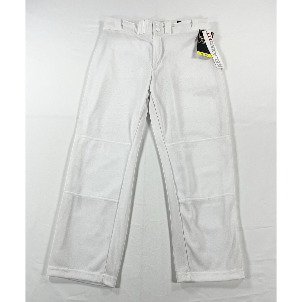 Wilson Classic Relaxed Fit Baseball Pants Youth XL White Team Sports New Boys